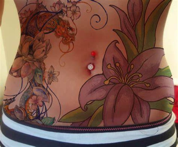 150+ Cute Stomach Tattoos for Women (2019) Belly Button, Navel