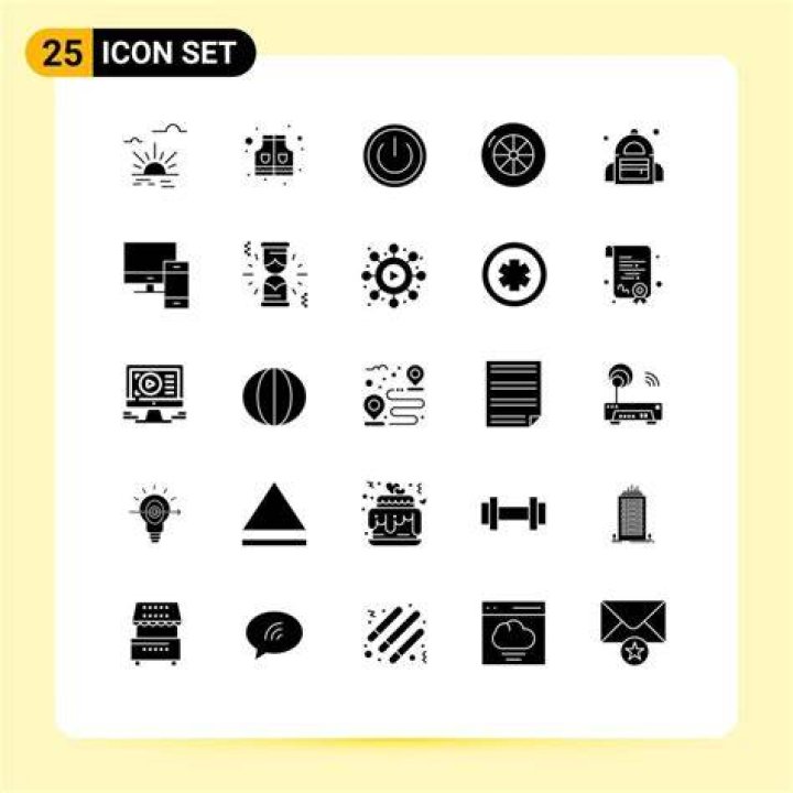 25 Universal Solid Glyphs Set for Web and Mobile Applications indian