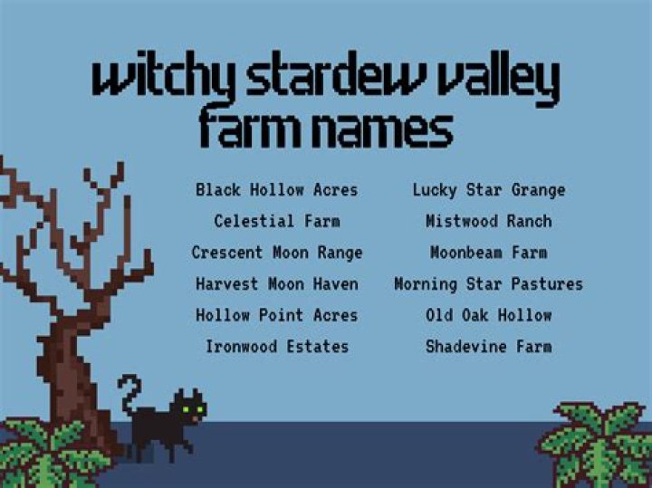 363+ Stardew Valley Farm Names Ideas 2021 by Filmotree Medium