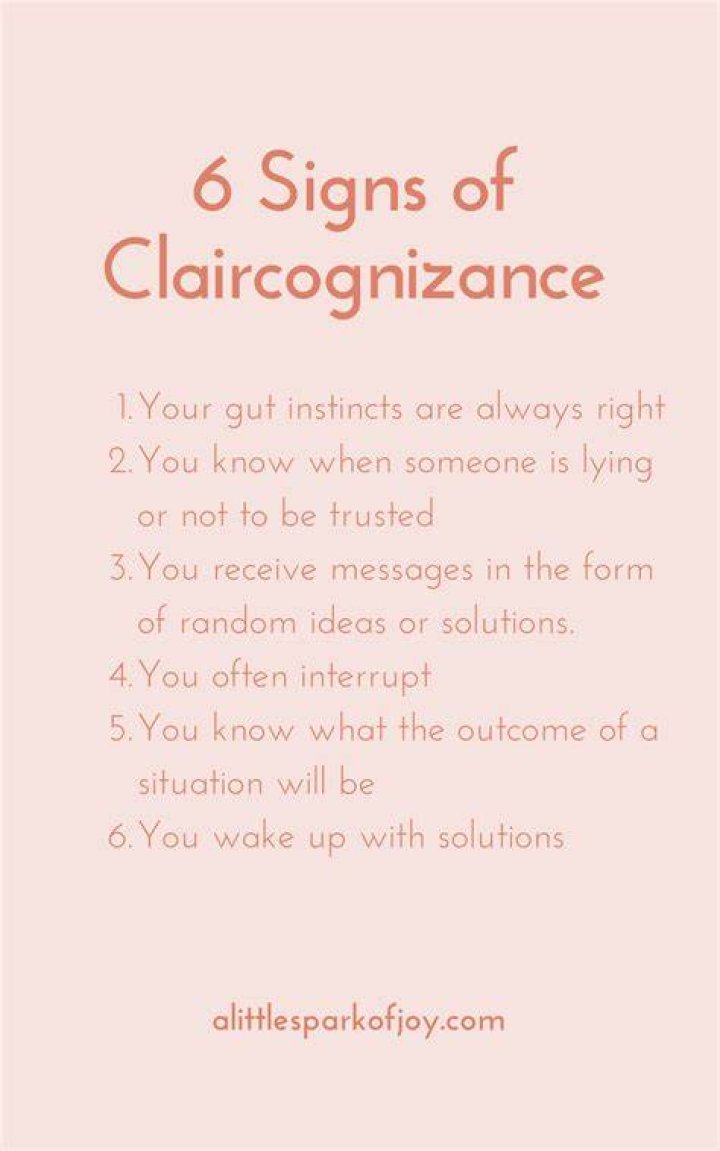6 Unmistakable Claircognizance Signs ·