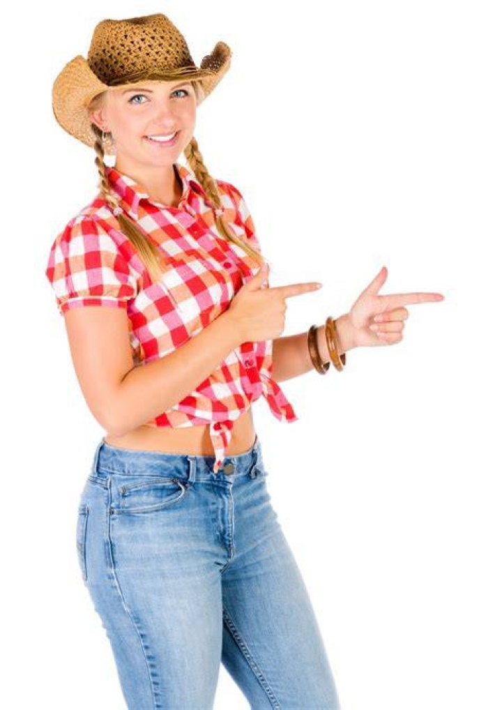 Cowgirl Pointing Free Stock Photo Public Domain Pictures