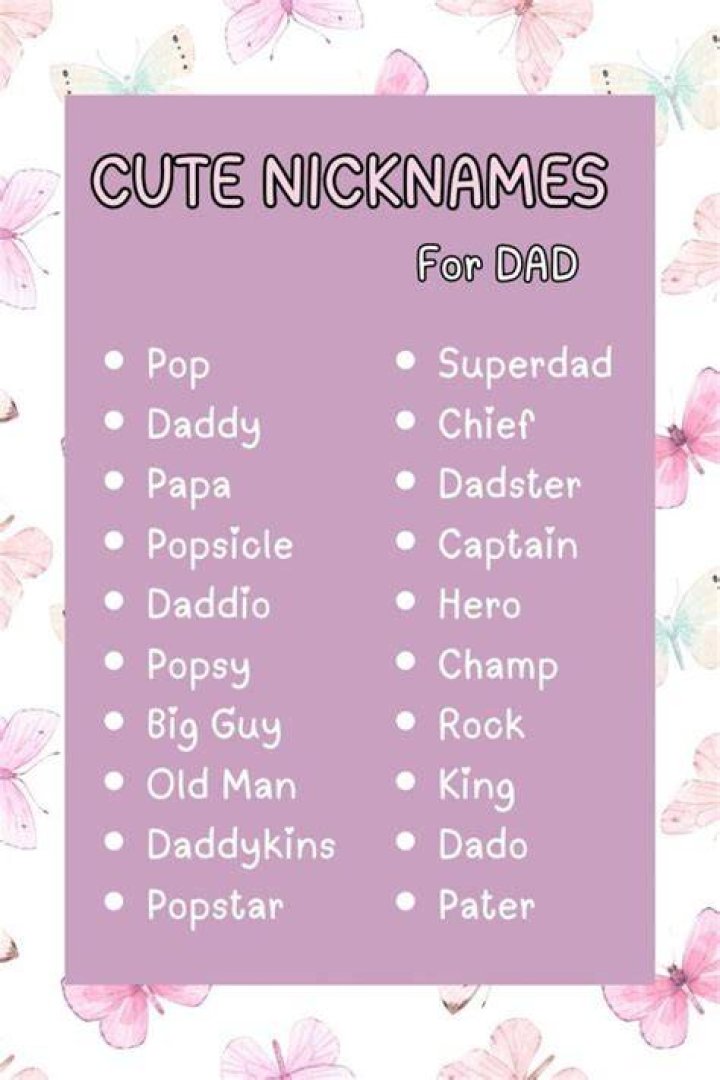 Dad Nicknames 200+ Adorable and Cute Nicknames