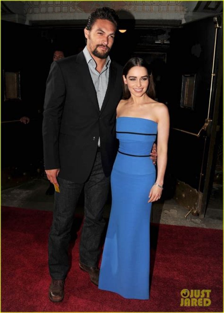 Emilia Clarke & Jason Momoa Reunite At 'Game of Thrones' Party See The