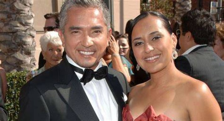 Image of Cesar Millan engaged with Jahira Dar