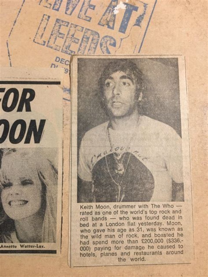 Keith Moon Died For Somebody's Sins, But Not Mine in OUTSIDELEFT