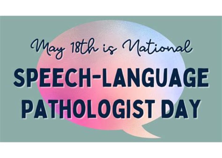 National Speech Pathologist Day (May 18th) Lead Joyfully