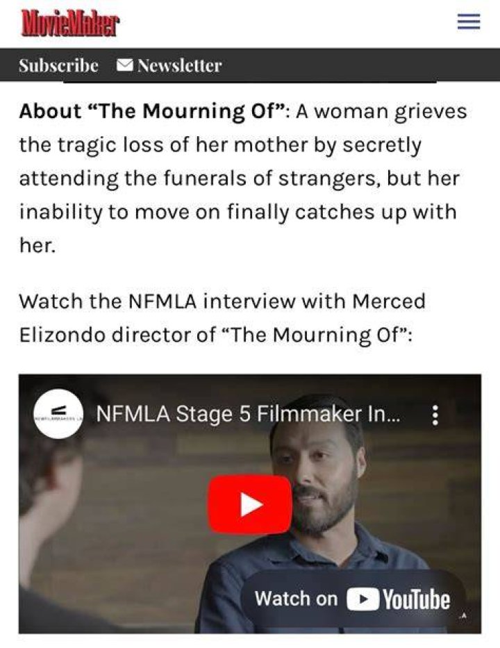 NFMLA 12/2013 MovieMaker Magazine Interview with Dir. Sabrina Skau
