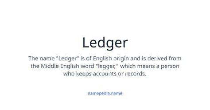 Nicknames For Ledger