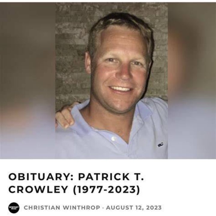 Patrick Crowley Obituary Newport RI, Did Warwick Firefighter, Patrick