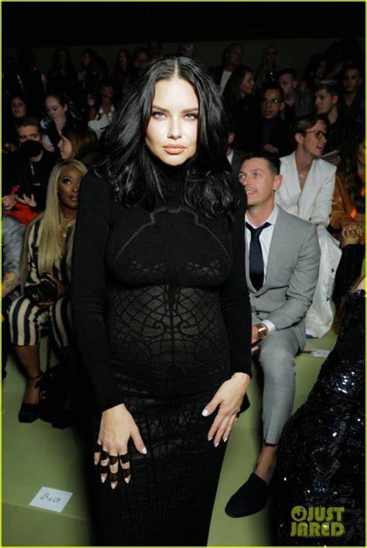 Pregnant Adriana Lima Shows Off Bare Bump in Cut Out Dress at Cannes