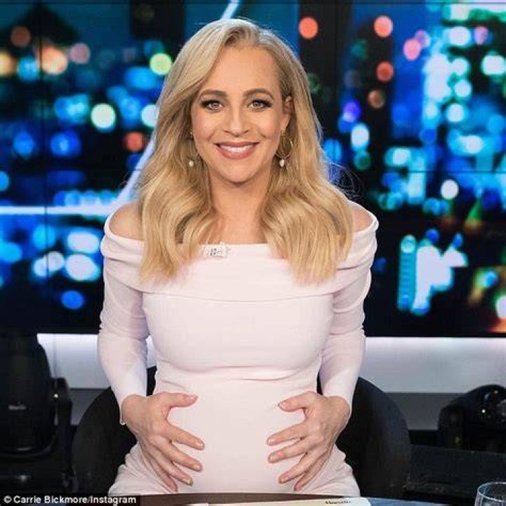 Pregnant Carrie Bickmore, 37, looks positively glowing in lowcut tank