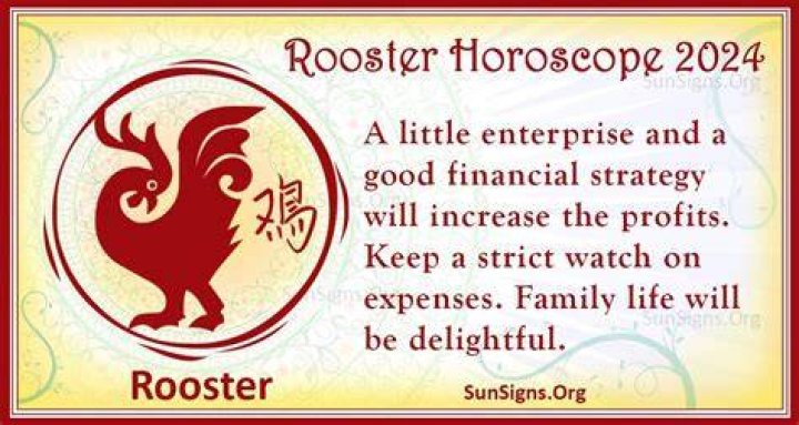 Rooster Horoscope 2024 - Luck And Feng Shui Predictions! ·
