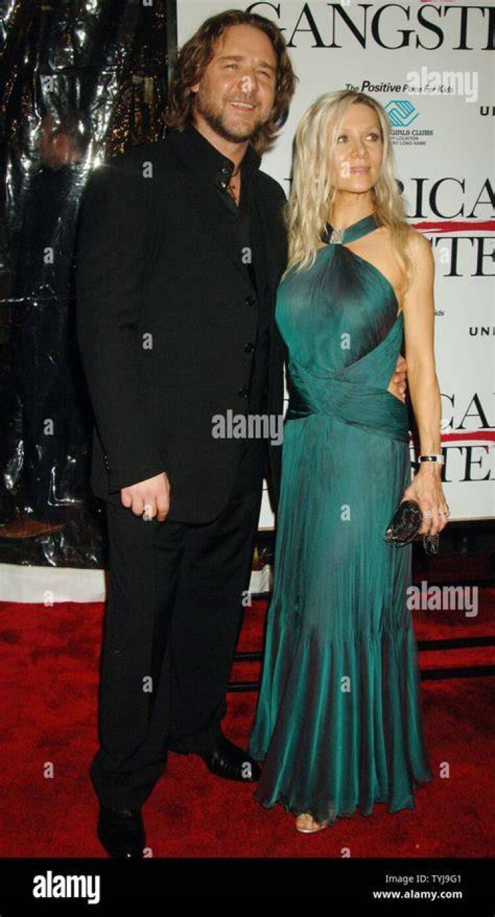 Russell Crowe, esposa Danielle Spencer, hijos de Charles Spencer Crowe