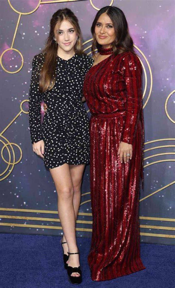 Salma Hayek and Daughter Valentina, 15, Coordinate in Glamorous Red