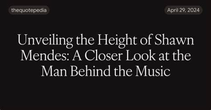 Unveiling The Man Behind The Height