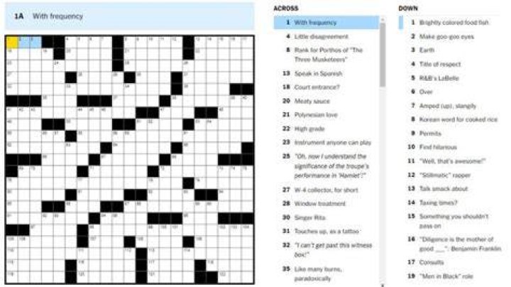 What's in a name?' name NYT Crossword Puzzle Clue |