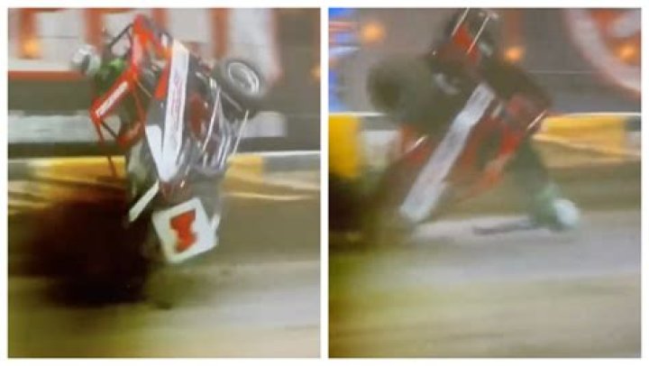 Wild Chili Bowl Wreck Shows Ashton Thrown From Car